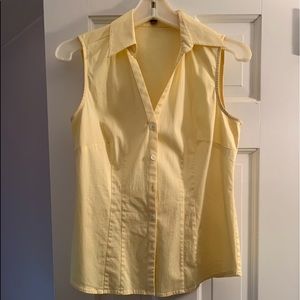 Ann Taylor Sleeveless Button Down Shirt